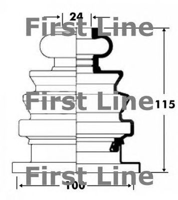 FIRST LINE fcb2677 -  Пыльник, приводной вал